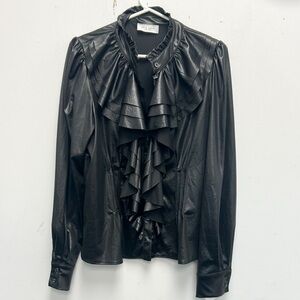Lola & Sophie ruffle button down